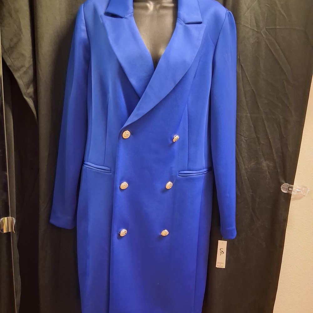 Shelby & Palmer Royal Blue Double-Breasted Blazer